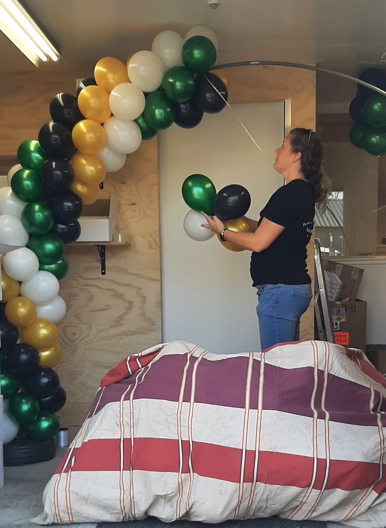 Janneke aan het werk